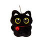Lindo Llavero de Gato Negro de Peluche, Colgante de Dibujos Animados, Llavero Decorativo, Accesorio para Mochila, Regalo