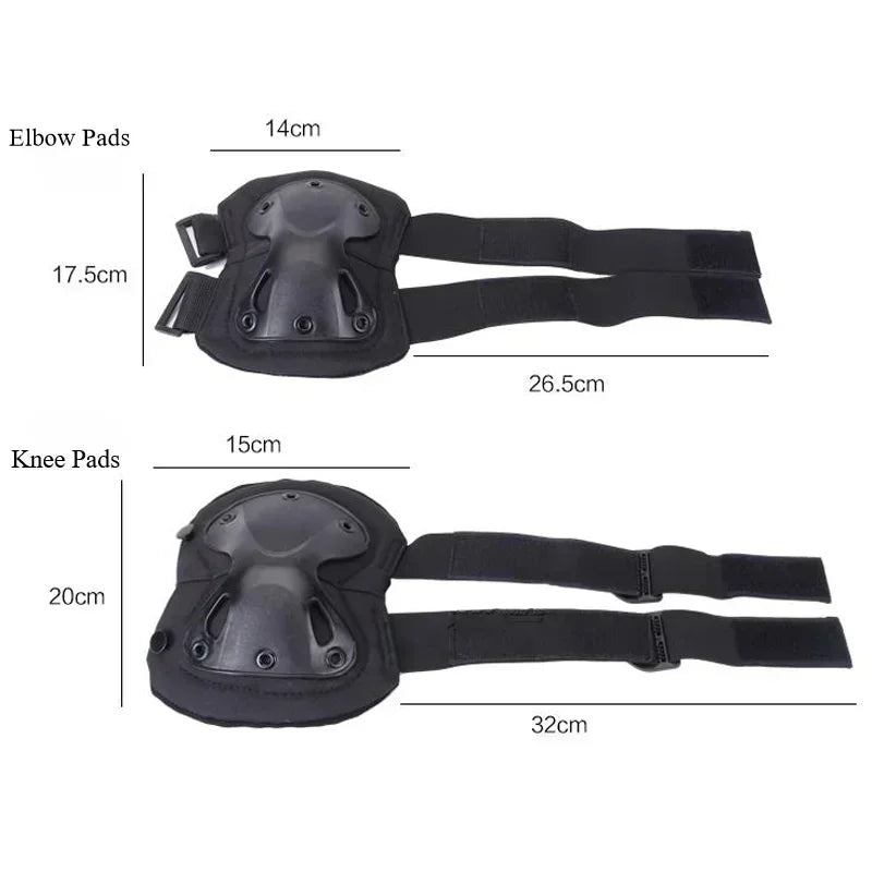 Outdoor Tactical Protective Gear Knee Pads Elbow Pads For Outdoor Cycling Mountaineering And Hiking Protection Sports