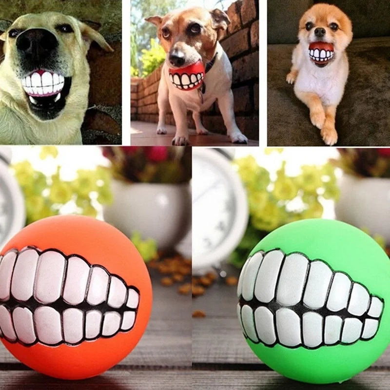 Pet Dog Puppy Ball Teeth Silicon Chew Toys Sound Novelty Playing Funny Toys Dog Accessories Dog Toys For Large Dogs Игрушки