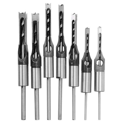 HSS Square Hole Drill Set - Auger Mortising Chisel Bit, Woodworking Drilling Tool, For DIY Furniture 1pc
