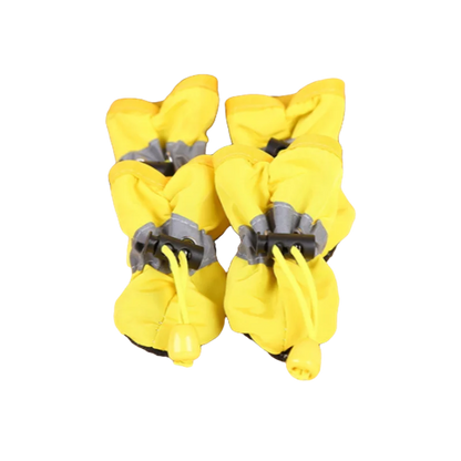 4pcs/set Waterproof Pet Dog Shoes Anti-slip Rain Boots Footwear for Small Cats Dogs Puppy Pet Booties Pet Paw Accessories
