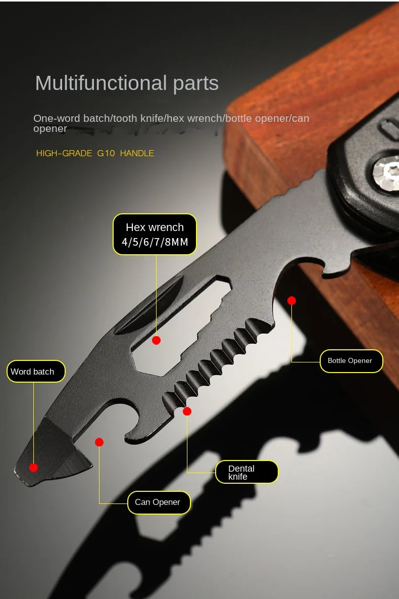 Multifunctional Pliers Multitool Claw Hammer Stainless Steel Tool With Nylon Sheath For Outdoor Survival Camping Hunting Hiking