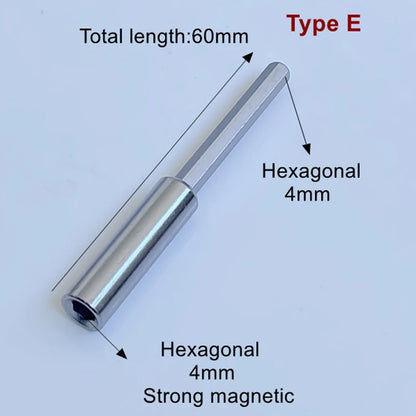6.35mm 1/4" Micro Bit Adaptor  Insert Bit adapter to System 4mm Screwdriver Holder - Strong Magnetic