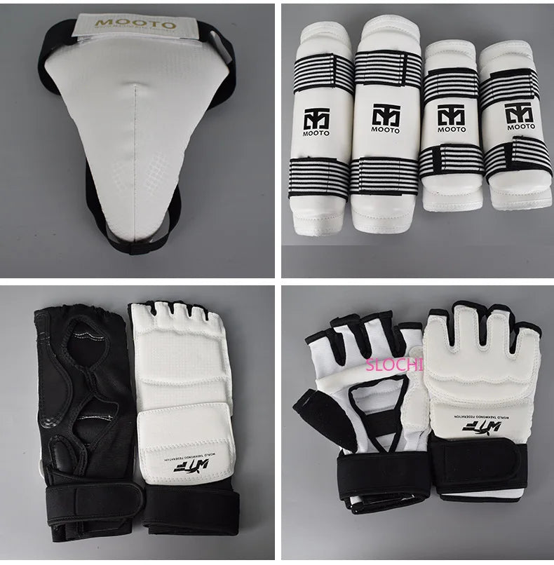 Equipo de Protección para Combate de Taekwondo, Set de Entrenamiento, Equipo de Combate Real, Set de Protección para Artes Marciales de Competición Reforzado