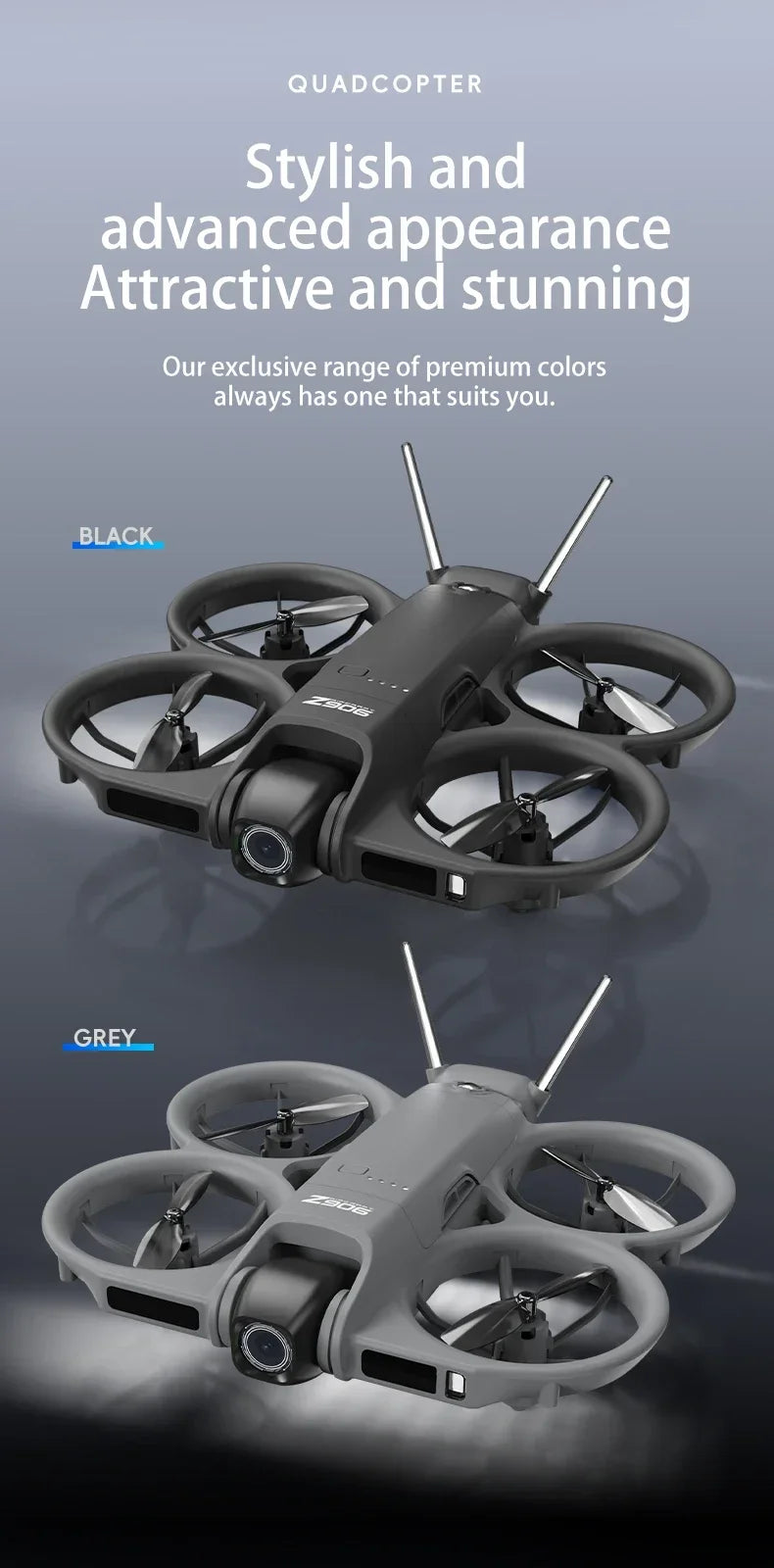 Dron Lenovo Z906 con Cámara Aérea 8K HD, Inteligente, con Sistema Anticolisión, Control Remoto con Pantalla Grande, Plegable, Motor sin Escobillas, GPS
