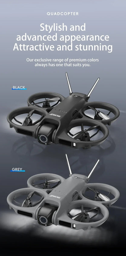 Dron Lenovo Z906 con Cámara Aérea 8K HD, Inteligente, con Sistema Anticolisión, Control Remoto con Pantalla Grande, Plegable, Motor sin Escobillas, GPS