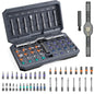 42 in 1 Magnetic Screwdriver Set DIY Ratchet Screwdriver Set Multi Bit Drive Set with Detachable Ratchet Handle for Compute