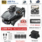Dron GPS L600 PRO / PRO MAX Profesional 4K con Cámara Dual HD PTZ de 3 Ejes, Evitación de Obstáculos, Motor sin Escobillas, WIFI 5G, Dron de Seguridad