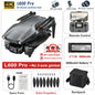Dron GPS L600 PRO / PRO MAX Profesional 4K con Cámara Dual HD PTZ de 3 Ejes, Evitación de Obstáculos, Motor sin Escobillas, WIFI 5G, Dron de Seguridad