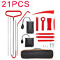 21/18PCS Car Door Tool Kit Inflatable Air Pump Auto Window Door Opening Tool Long Reach Grabber Kits with Carrying Bag