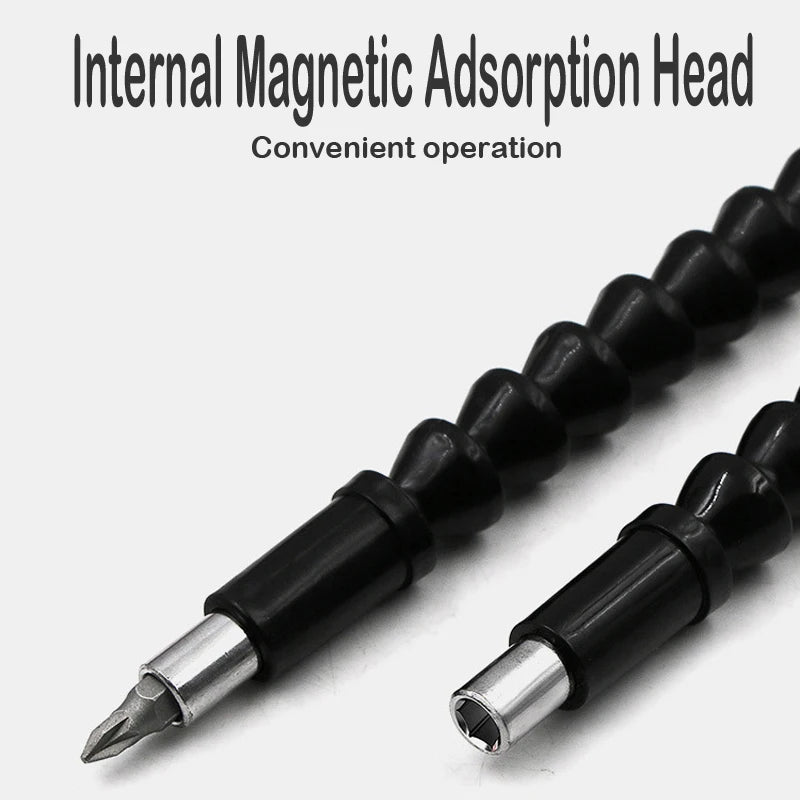 Destornillador curvo de 295mm y 360 grados, adaptador Universal, varilla de extensión, broca, eje Flexible, taladro manual eléctrico, herramienta eléctrica, 1 ud.