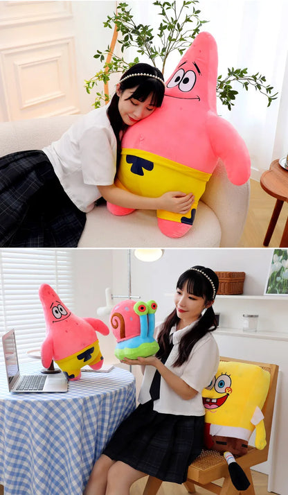 35cm Bob Esponja Patricio Estrella Gary Calamardo Tentáculos muñecos de peluche bolsa colgantes regalos de cumpleaños de Navidad para niños