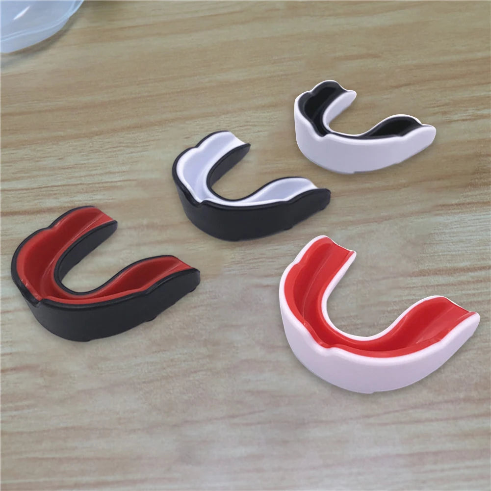 4pcs Adult Boxing Mouth Guard Boxing Gum Shield Fighting Training Tooth Protection Fit Adult Sports Mouthguard Sport Mouthguard