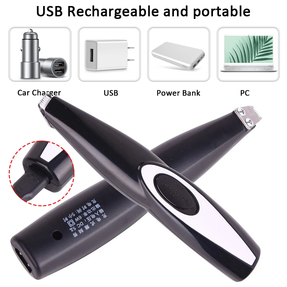 Electric Pet Clipper Grooming Kit for Dogs, Rechargeable Trimmer for Cat Hair Removal, Professional Grooming Set