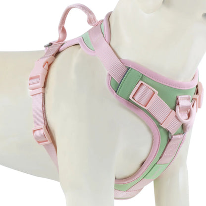 New Chocolate Color Luxury No-Pull Dog Harness for Large and Small Dogs, Adjustable Chest Strap, Personalized Dog Harness