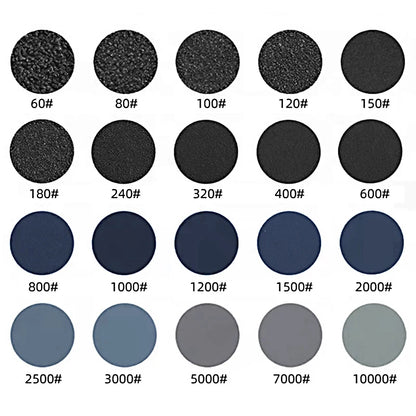 10/20/50 Pcs Detail Micro Sander Kit 3.5 X 1 Inch Hook and Loop Sandpaper Assorted 60-10000 Grits for DIY Crafts Wood Polishing