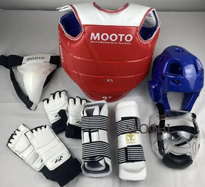 Equipo de Protección para Combate de Taekwondo, Set de Entrenamiento, Equipo de Combate Real, Set de Protección para Artes Marciales de Competición Reforzado