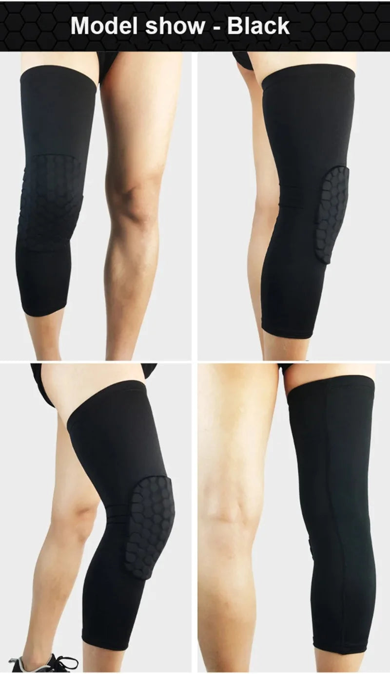 1PC Sports Knee Pads Compression Brace Volleyball Basketball Knee Pad for Gym Training Knee Support Protector Soccer Shin Guards