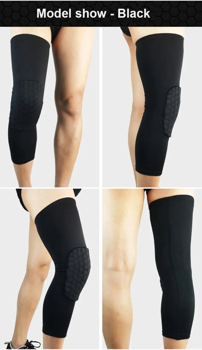 1PC Sports Knee Pads Compression Brace Volleyball Basketball Knee Pad for Gym Training Knee Support Protector Soccer Shin Guards
