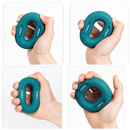 Silicone Finger Strengthener Ring, Hand and Wrist Muscle Trainer Ring, Carpal Expander for Exercise and Fitness