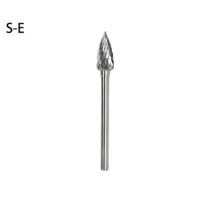 High-speed Steel Rotary Burr Carving Burr Bits Double Diamond Cut Dremel Tools for Wood Stone Carving Steel Metal Working