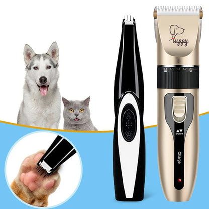Electric Pet Clipper Grooming Kit for Dogs, Rechargeable Trimmer for Cat Hair Removal, Professional Grooming Set