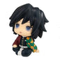 Figura Demon Slayer-cabeza móvil Tokito y Tomioka Mugen tren película modelo de acción estatua de Anime coleccionable decoración de escritorio