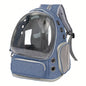 Mochila transparente de gran capacidad para mascotas - Diseño portátil de doble hombro, ideal para viajar y aventuras al aire libre con gatos y perros pequeños