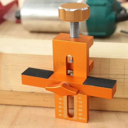 2 in 1 Cabinet Door Installation Positioner, 6/8/10mm Rebounder Punching Mounting Jig for Wardrobe Cabinet Door Panel Installation