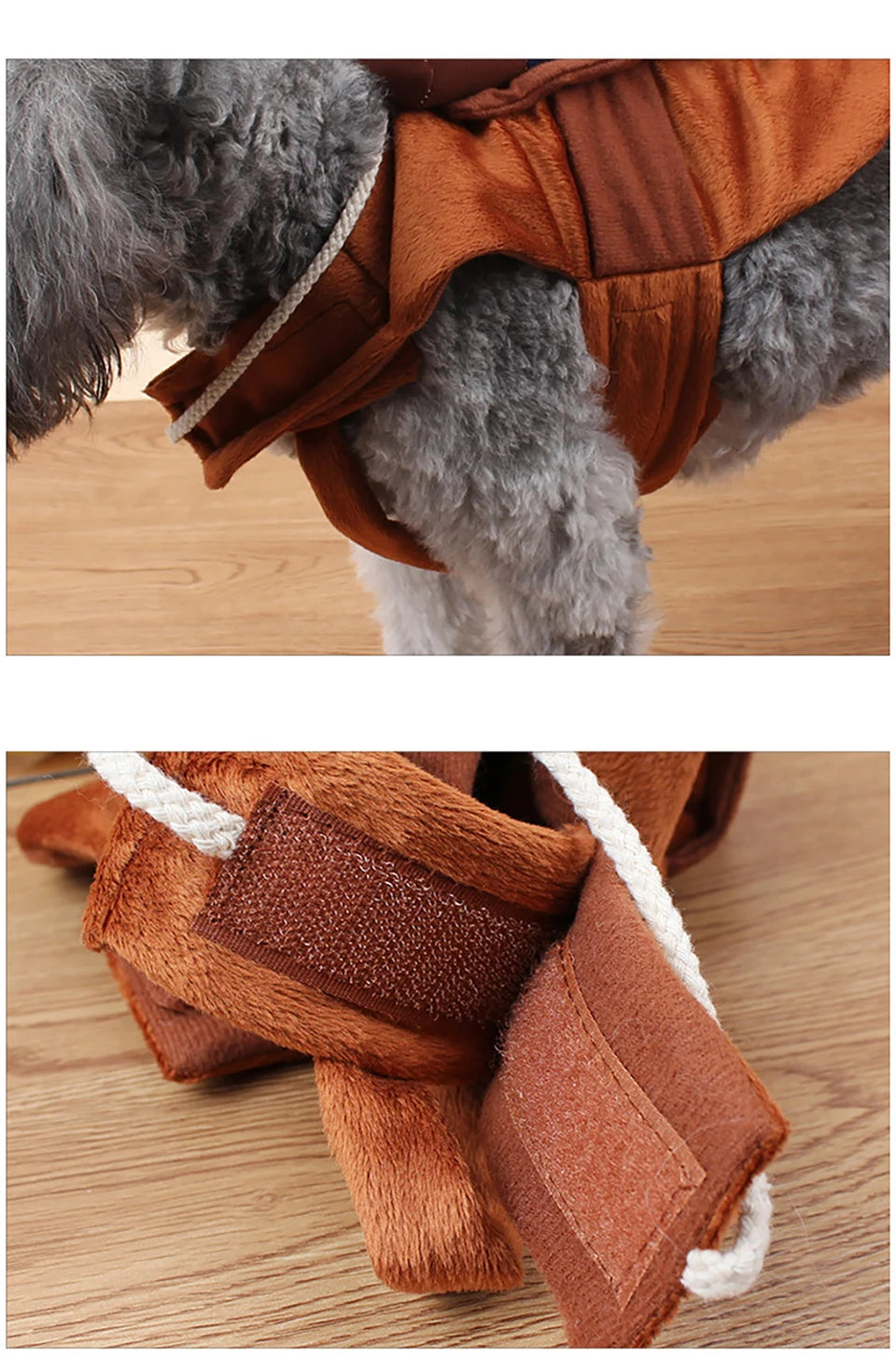 NONOR Halloween Party Dog Clothes Funny Cowboy Dressing Up Jacket Coats French Bulldog Chihuahua Costumes for Small to Large Dogs