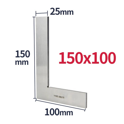 90 Degree Flat Edge Square Ruler Carpentry Square Metal Angle Measuring Tool Multi Carpentry Square Woodworking Tools Try Square
