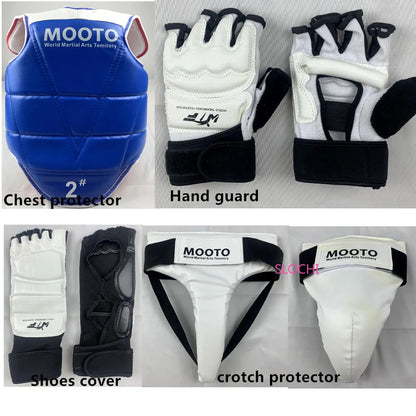 Equipo de Protección para Combate de Taekwondo, Set de Entrenamiento, Equipo de Combate Real, Set de Protección para Artes Marciales de Competición Reforzado