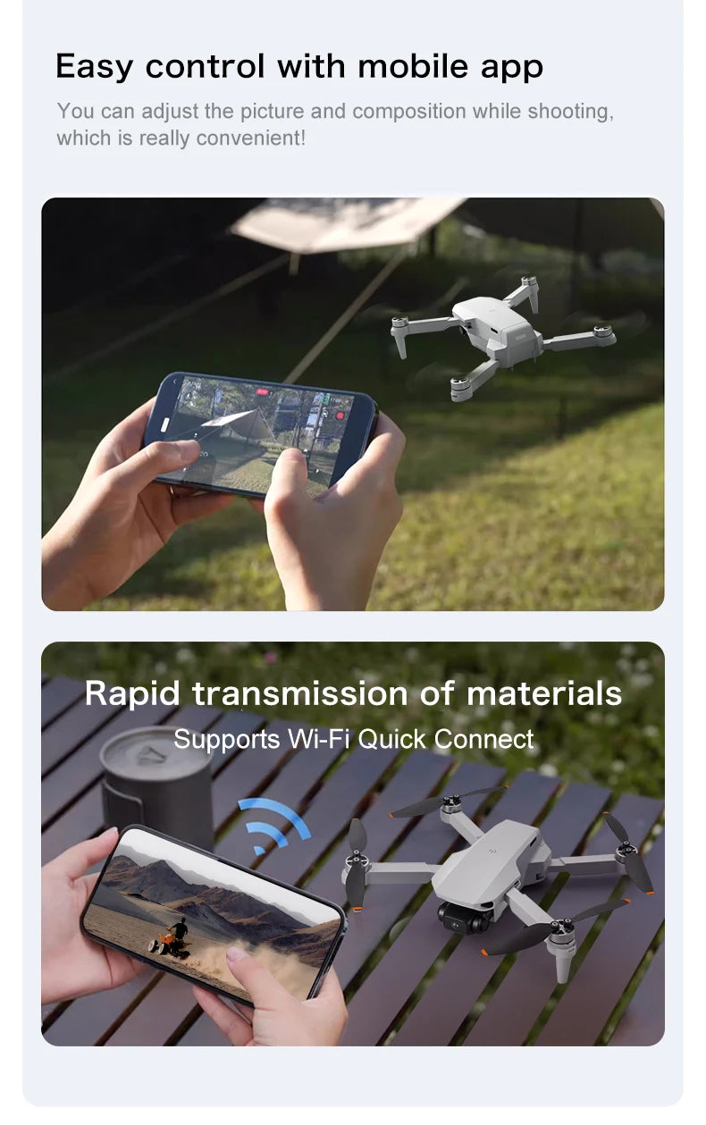 Mini Helicóptero RC Aeri 100 Drone 8K Profesional FPV con Cámara de Seguridad, Retorno Automático, UHD WiFi, Control Remoto, Juguete Volador para Niños