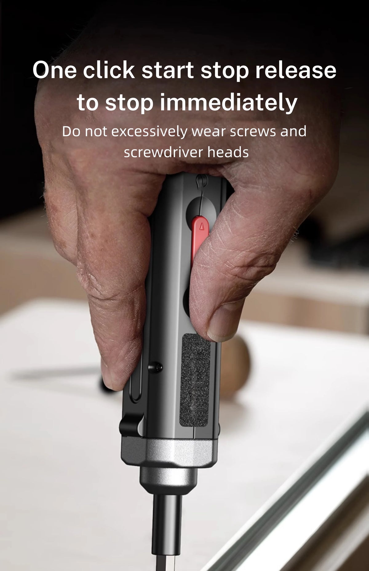 Cordless Electric Screwdriver, Rechargeable Power Screwdriver Set, Automatic Home Repair Tool Kit with USB Cable and LED Lights