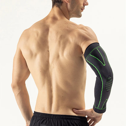 1PCS Sports Arm Compression Sleeve Anti-Slip Elbow Support for Men and Women Cycling Basketball Football Volleyball Baseball Tennis Golf