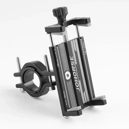 CNC Four-Claw Bike Phone Holder, Scalable Aluminum Alloy Bracket for Motorcycle and Electric Bicycle Smartphone Mount
