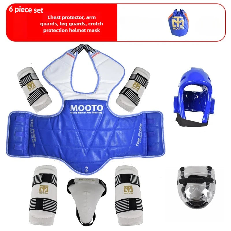 Equipo de Protección para Combate de Taekwondo, Set de Entrenamiento, Equipo de Combate Real, Set de Protección para Artes Marciales de Competición Reforzado