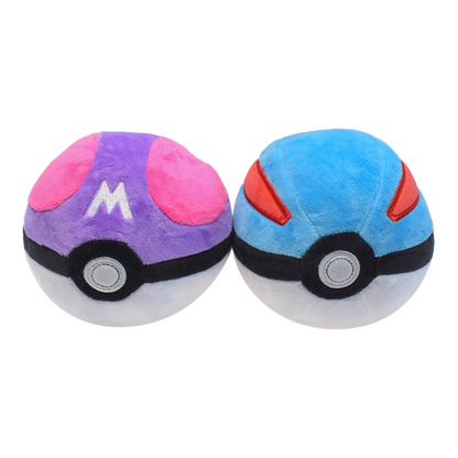 Master Ball Great Ball Ultra Ball Poké Ball juguetes de peluche animales de peluche suaves mochila de dibujos animados colgante decoración juguete cumpleaños