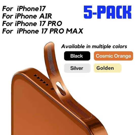Ultra-thin Phone Dust-proof Metal Mesh for iPhone 17 Pro Max Air Earphone Speaker Dust-proof Net Charging Port Protective Film