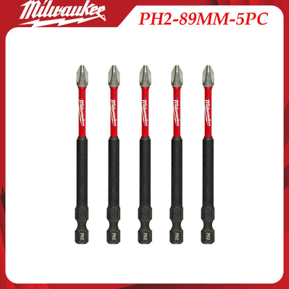 Milwaukee Heavy-Duty Impact Drill Bit Kit 1/4" Hex Magnetic Screwdriver Bits Organized in Portable Storage Case