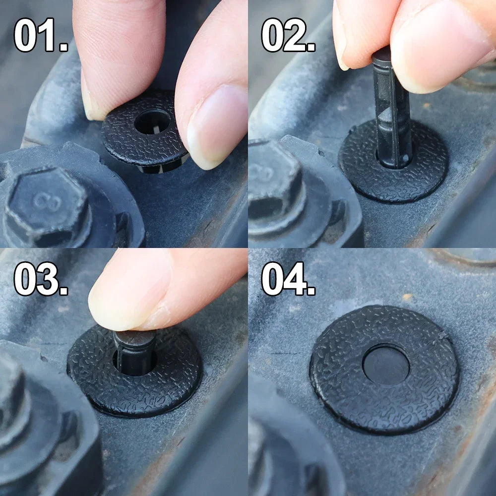 100/50pcs Car Plastic Fairing Rivet Setting Panel Fastener Clips 3 Size Mix Push Pin Auto Fastener 6mm 7mm 8mm Interior