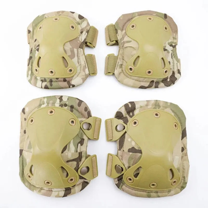 Outdoor Tactical Protective Gear Set Of 4 Knee Pads Elbow Pads For Outdoor Cycling Mountaineering And Hiking Protection Sports