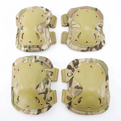 Outdoor Tactical Protective Gear Set Of 4 Knee Pads Elbow Pads For Outdoor Cycling Mountaineering And Hiking Protection Sports