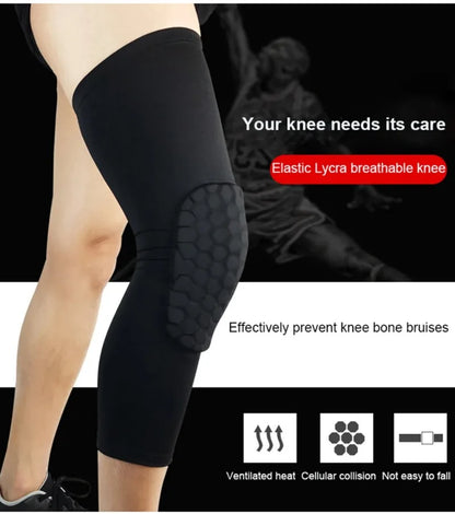 1PC Sports Knee Pads Compression Brace Volleyball Basketball Knee Pad for Gym Training Knee Support Protector Soccer Shin Guards
