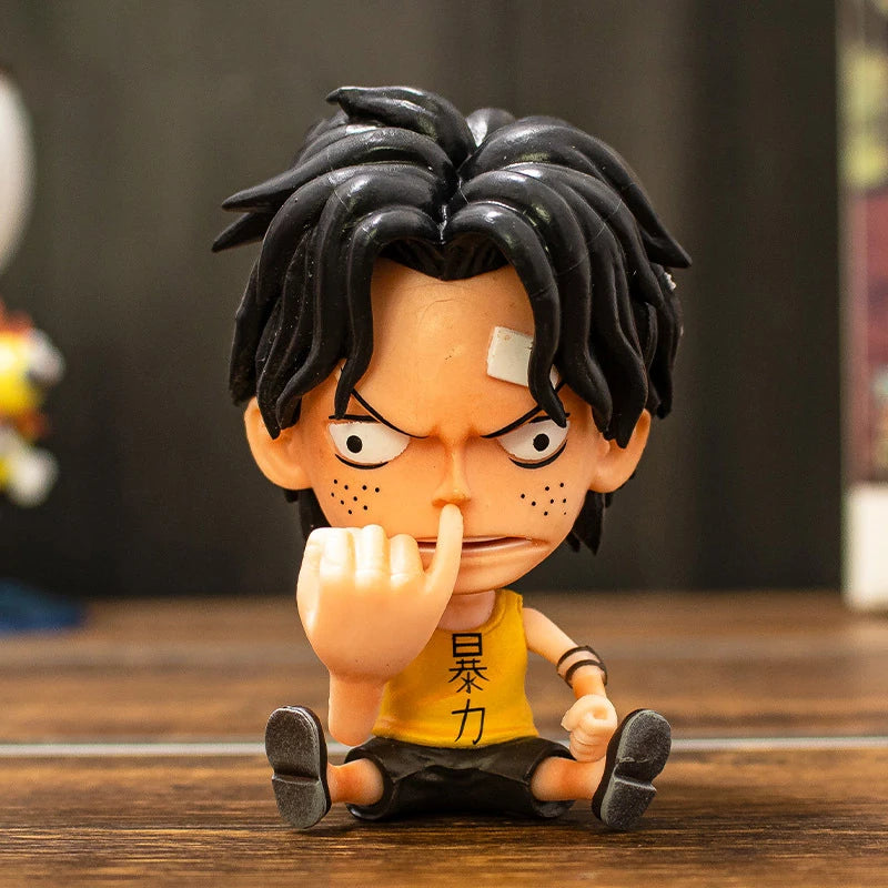 Figura de acción de anime de One Piece de 9 cm, modelo de colección, muñeco, regalos de One Piece, Luffy, Zoro, Nami, periféricos de anime de One Piece