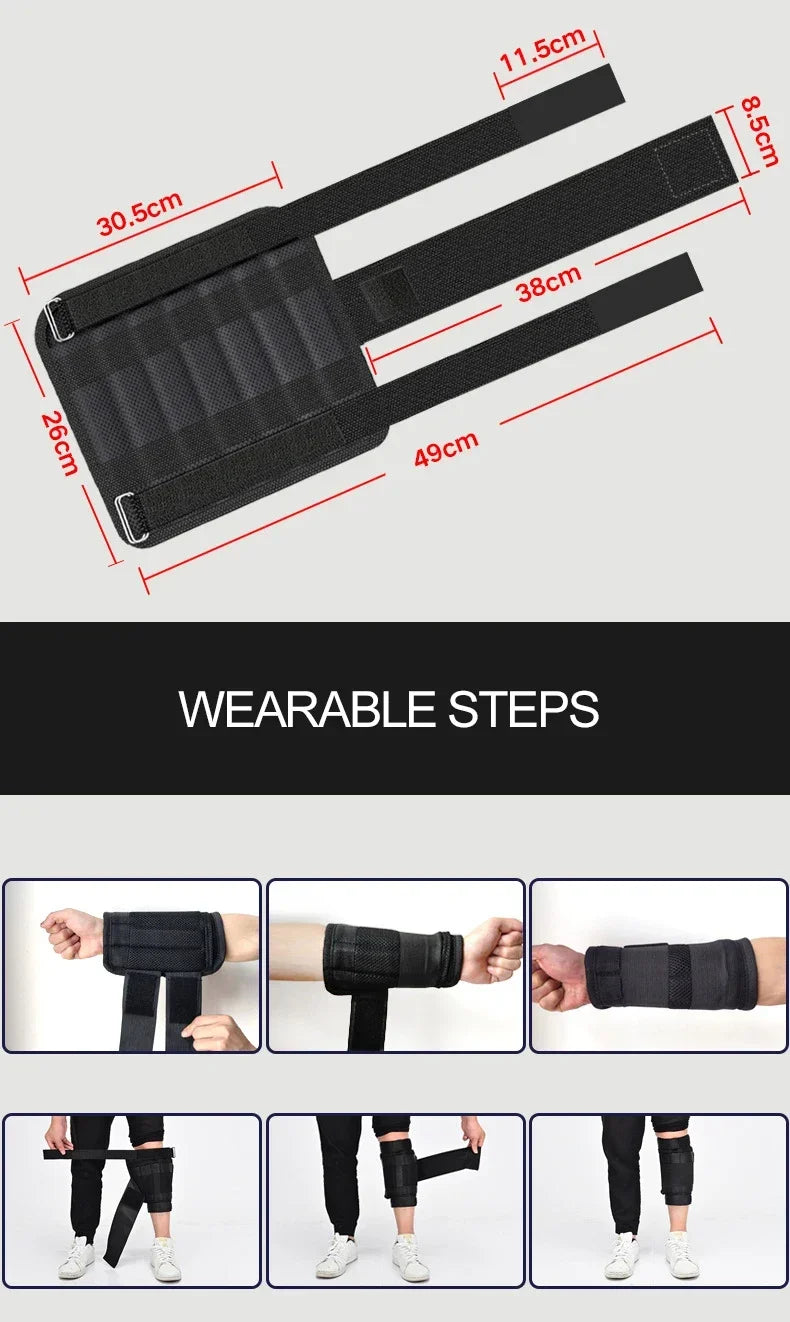 New training jacket, gym and fitness equipment, 15/35KG adjustable loading weight vest, training vest for running and boxing, sand clothing