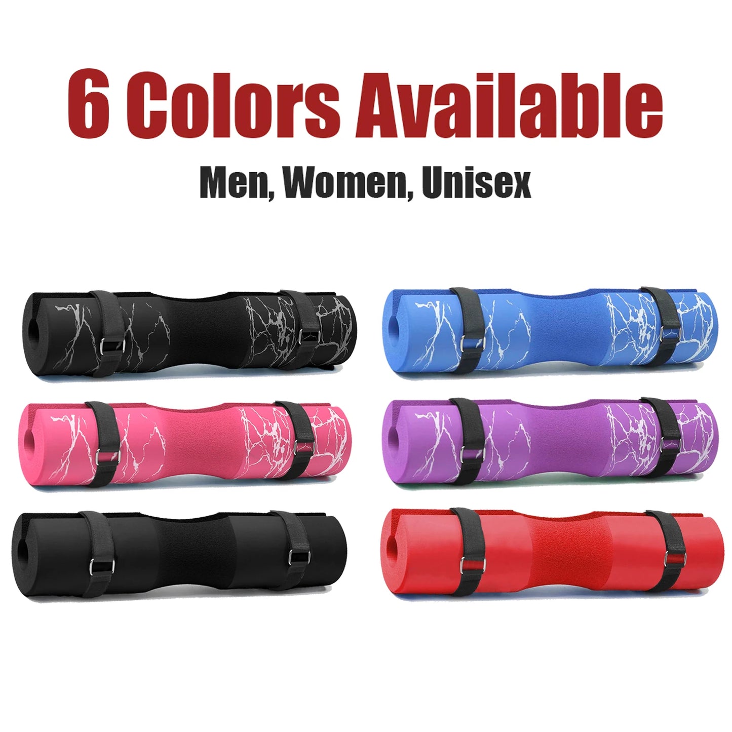 1 unidad/1 par de almohadillas para sentadillas, almohadillas de barra para sentadillas, empujes de cadera, almohadilla protectora para hombros y cuello, almohadilla de barra de esponja de espuma de soporte