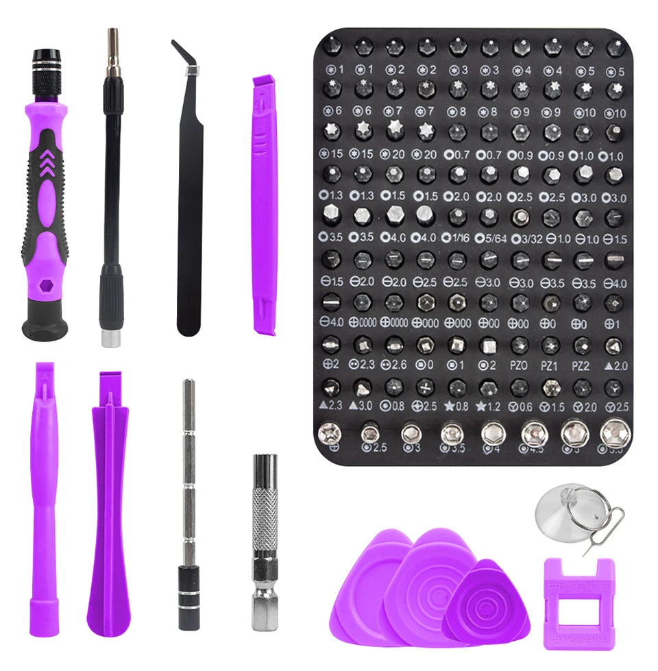 115-in-1 Magnetic Screwdriver Bit Kit, Torx Phillips Screwdriver Set with Removal Wrench, Repair Hand Tools for Phone & PC