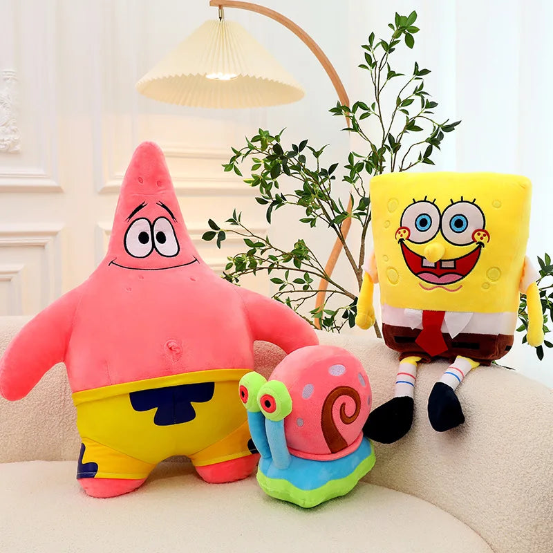 35cm Bob Esponja Patricio Estrella Gary Calamardo Tentáculos muñecos de peluche bolsa colgantes regalos de cumpleaños de Navidad para niños