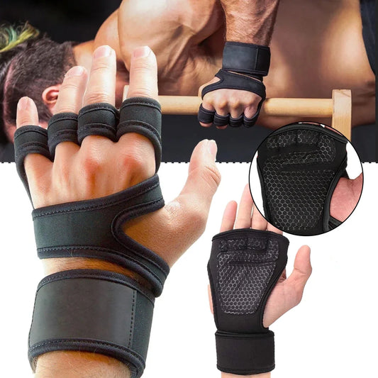 Guantes deportivos de entrenamiento para hombres y mujeres, guantes de entrenamiento, Fitness, culturismo, levantamiento de pesas, gimnasio, mano, muñeca, Protector de Palma
